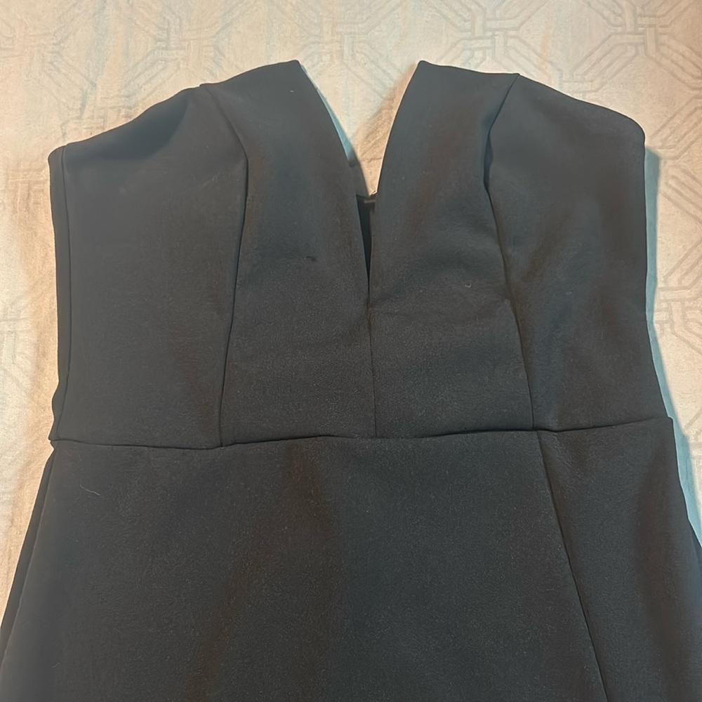 Black Strapless Maxi Dress